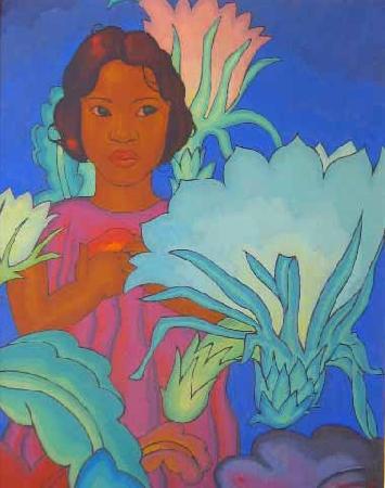 Arman Manookian Polynesian Girl oil painting image